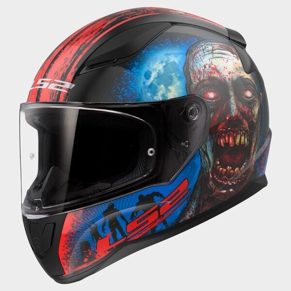 LS2 FF353 Rapid II Zombie zwart / rood