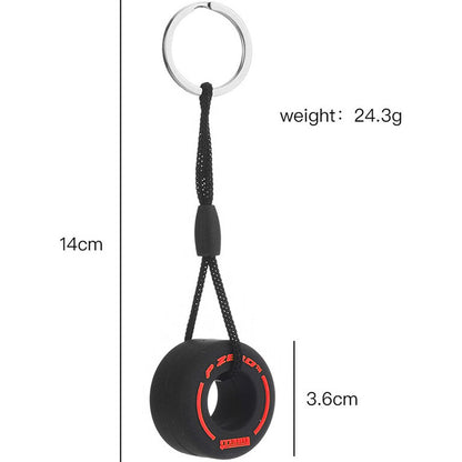 Formule 1 sleutelhanger soft band | Rood | Pirelli | P Zero | Keychain | F1