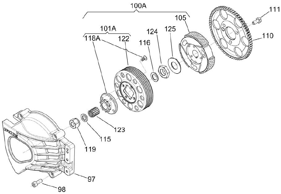 Embrayage à écrou Swift Iame 60CC