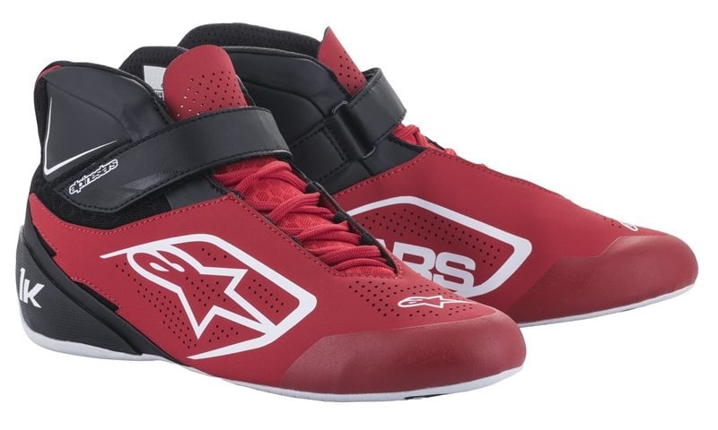 Alpinestars Tech 1-K V2 schoenen rood/zwart/wit