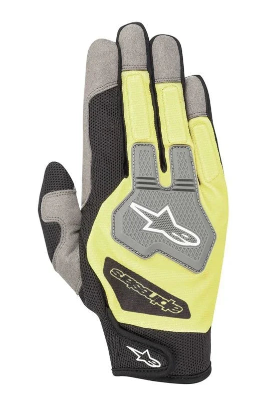 Alpinestars Engine gloves zwart / fluor geel - KartKings