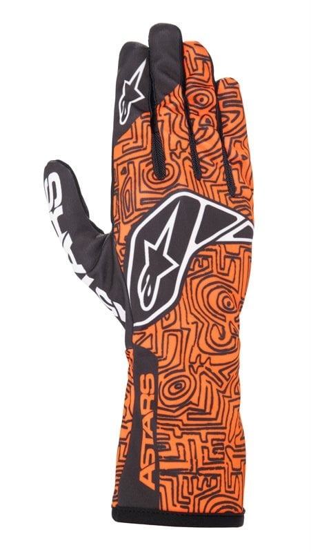Alpinestars Tech 1-K V2 Vertical glove oranje/zwart