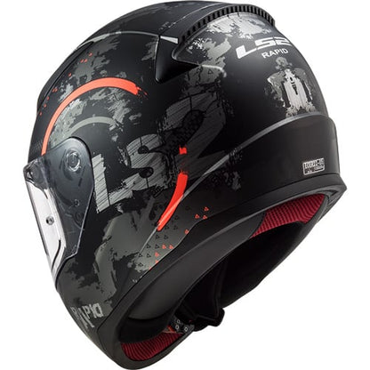 LS2 FF353 Cercle noir/orange