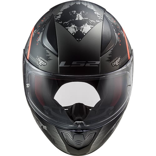LS2 FF353 Cercle noir/orange