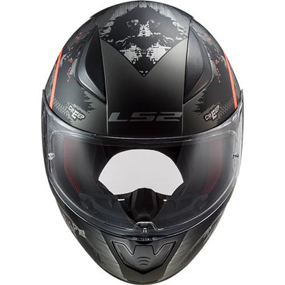LS2 FF353 Cercle noir/orange
