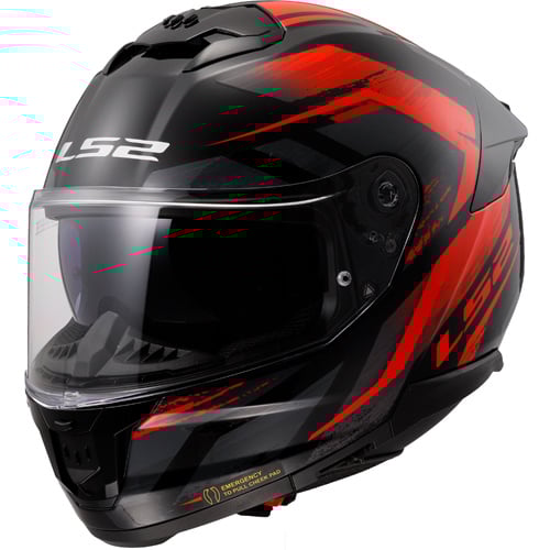 LS2 FF808 Stream II Fury black/red
