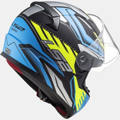 LS2 FF353 Gale noir/bleu/jaune fluo