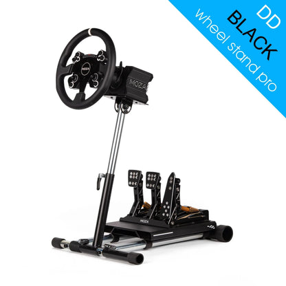 Wheel Stand Pro DD for Logitech, Fanatec, Moza Racing R9, R12 - BLACK - KartKings