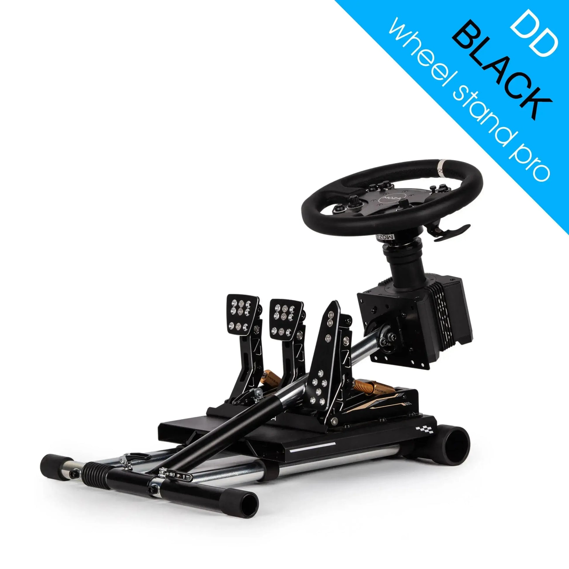 Wheel Stand Pro DD for Logitech, Fanatec, Moza Racing R9, R12 - BLACK - KartKings