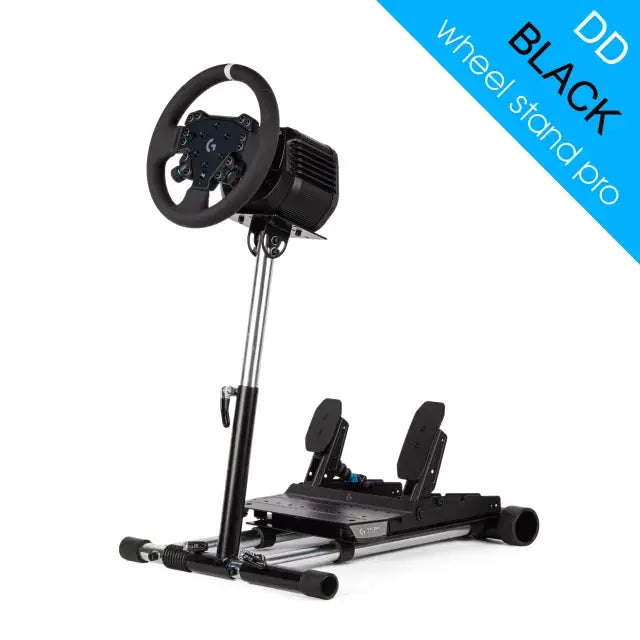 Wheel Stand Pro DD for Logitech, Fanatec, Moza Racing R9, R12 - BLACK - KartKings