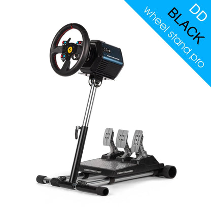 Wheel Stand Pro DD for Logitech, Fanatec, Moza Racing R9, R12 - BLACK - KartKings