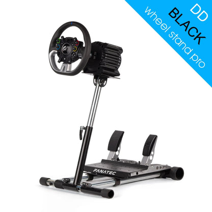 Wheel Stand Pro DD for Logitech, Fanatec, Moza Racing R9, R12 - BLACK - KartKings