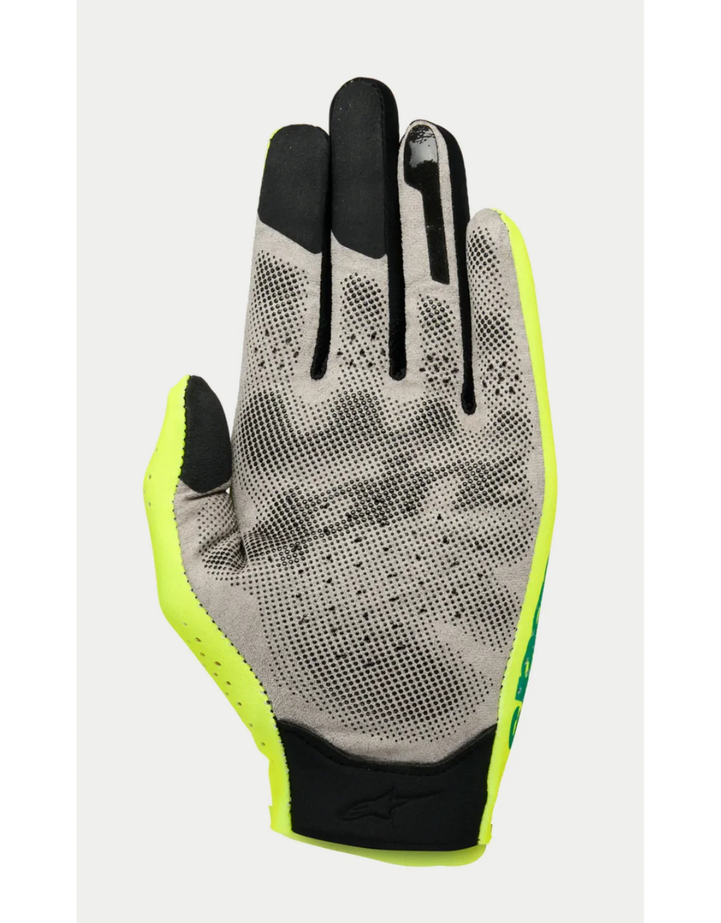 Alpinestars Sim racing handschoenen graphic 1 safety yellow black turquoise - KartKings