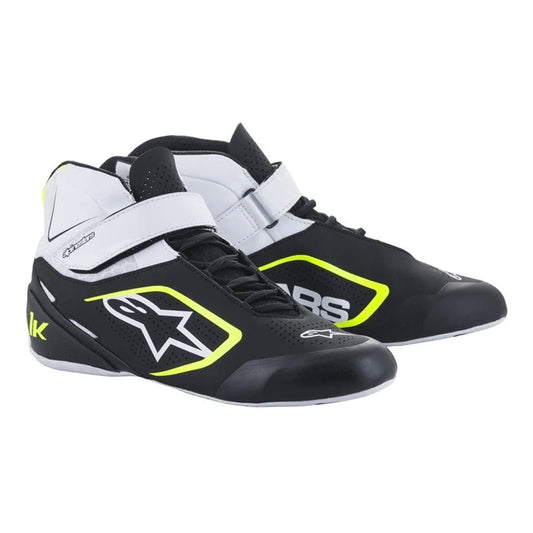 Alpinestars Tech 1 K V2 shoes Black/white/fluorescent yellow