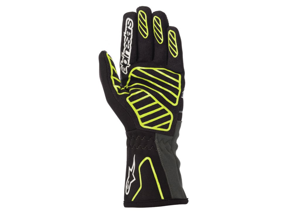 Gants Alpinestars Tech 1-K V2 noir/jaune fluo