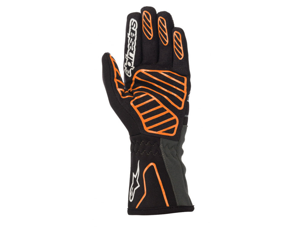 Gants Alpinestars Tech 1-K V2 noir/orange fluo