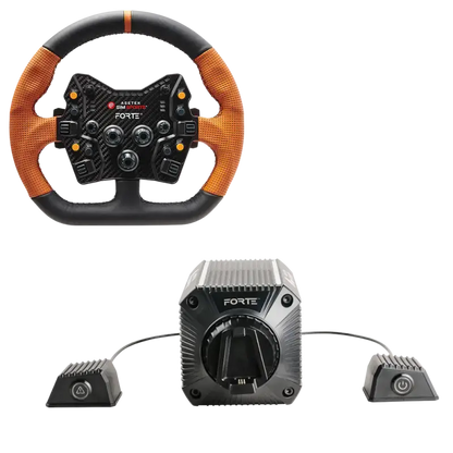Asetek SimSports Forte (18nm) Direct Drive Wheel Base + Forte GT Wheel Bundle