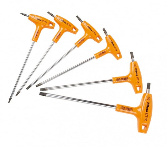 Beta Haakse torx sleutel set 6 delig