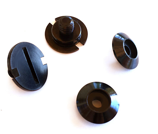 Jeu de vis Zamp noires pour bouclier Z-20