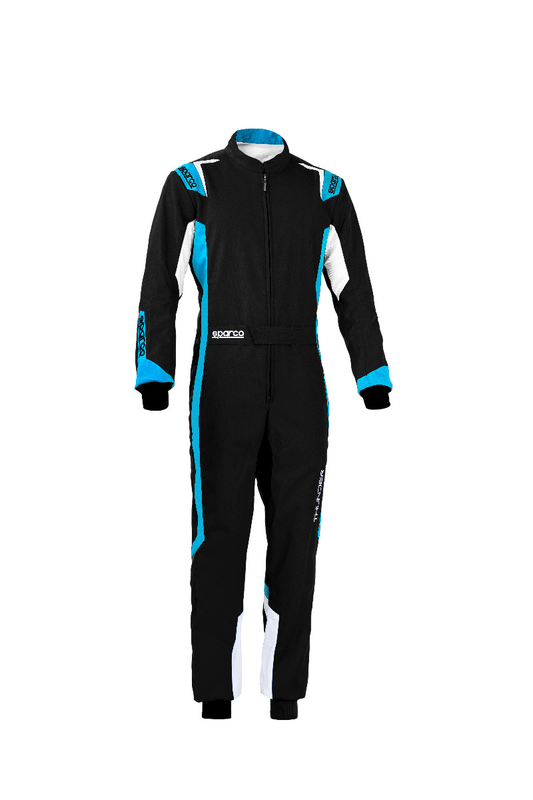 Sparco thunder overall black/blue