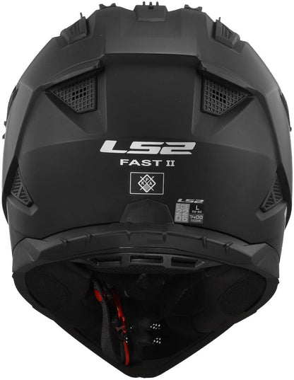LS2 MX708 Fast II Cross helm matt zwart