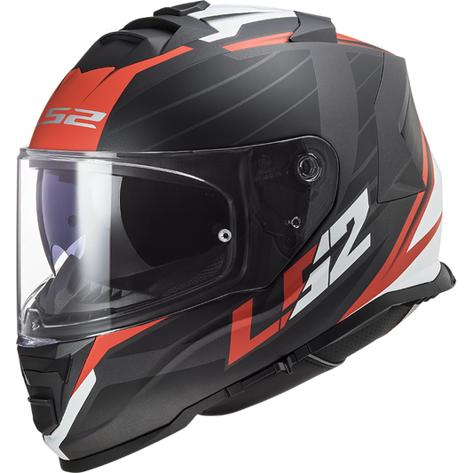 LS2 FF800 Strom II Nerve - Matte black red