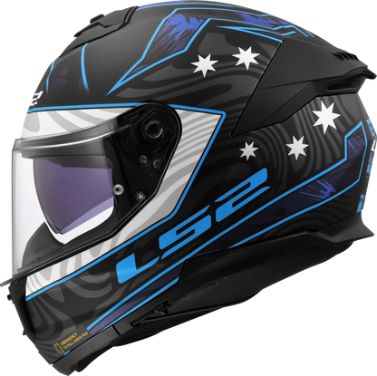 LS2 FF808 Stream II Galdam zwart / blauw