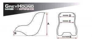 Chaise de kart Greyhound au design standard 2020