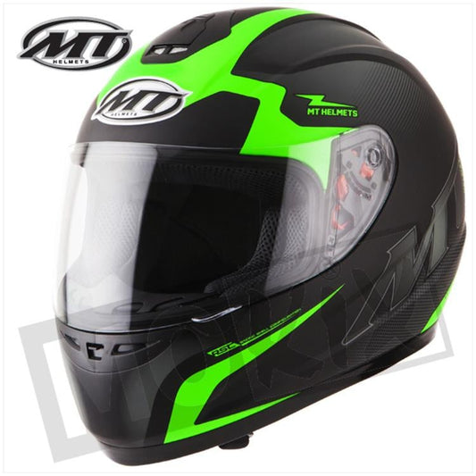 MT Helmets Thunder 2 Squad Black Fluorescent Green