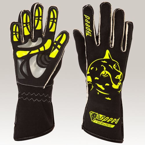 Gants Melbourne G-2 Speed Noir/Jaune Fluo