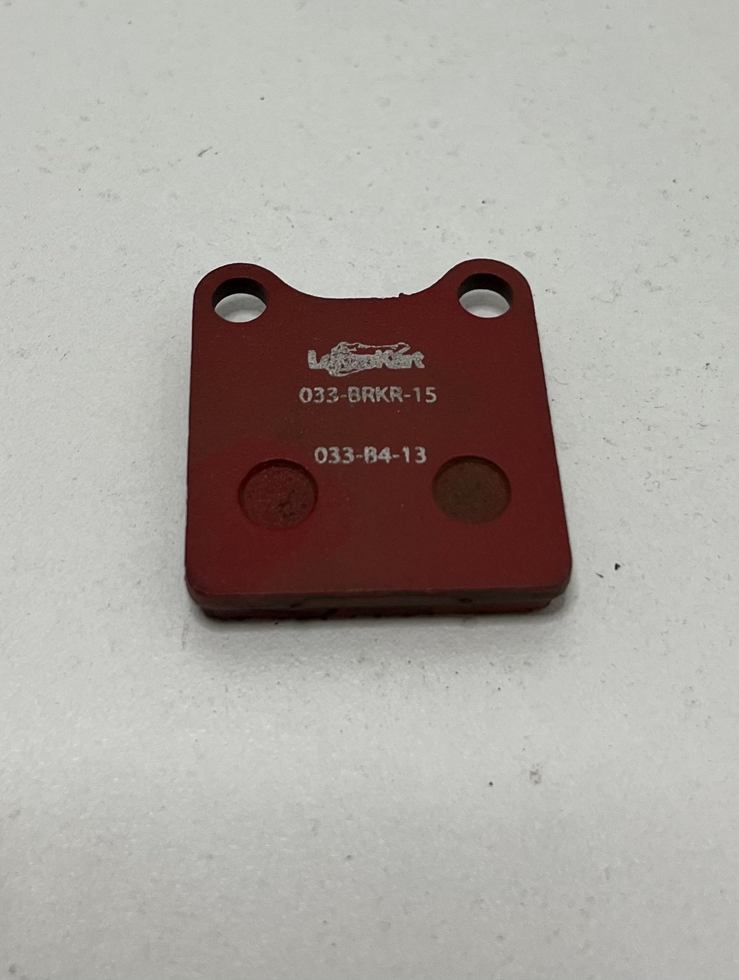 Plaquettes de frein avant/arrière LenzoKart Mini KZ souples/rouges LKF13