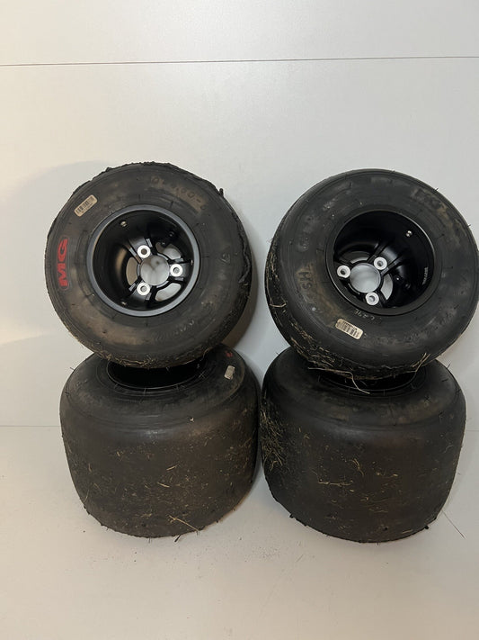 Gebruikt MG SH slicks banden met Nieuwe Magnesium velgen velgen 130-212MM