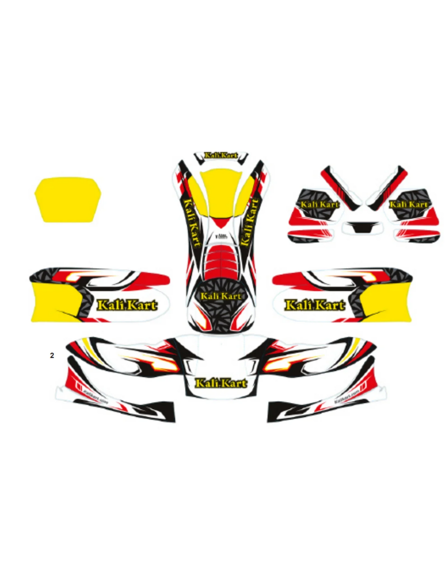 Kali Kart stickerset KG 507/509 - KartKings
