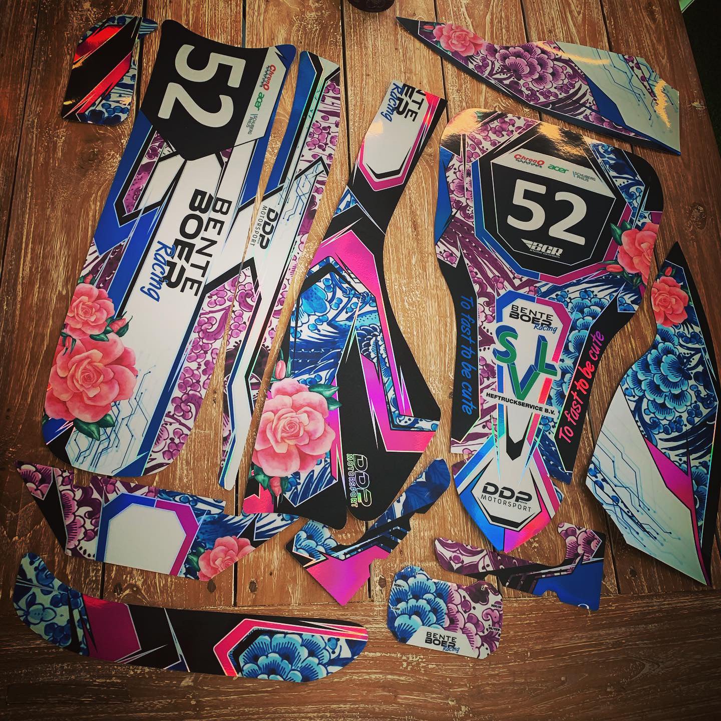 Custom Karting stickerset design