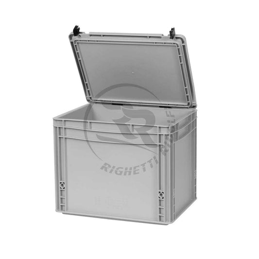 RR Storage box plastic with lockable lid internal dimensions 37x27x19.7cm