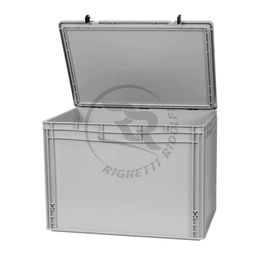 RR Storage box plastic with lockable lid internal dimensions 57x37x40.7cm