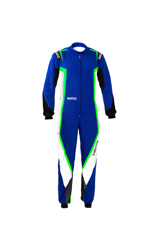 Combinaison de sécurité Sparco bleu/vert