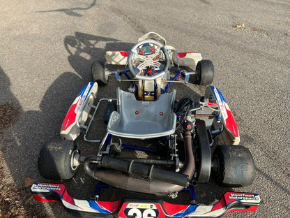 Gebruikt OTK Kosmic met Rotax Senior EVO 1 en Mychron laptimer