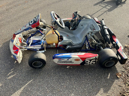 Gebruikt OTK Kosmic met Rotax Senior EVO 1 en Mychron laptimer