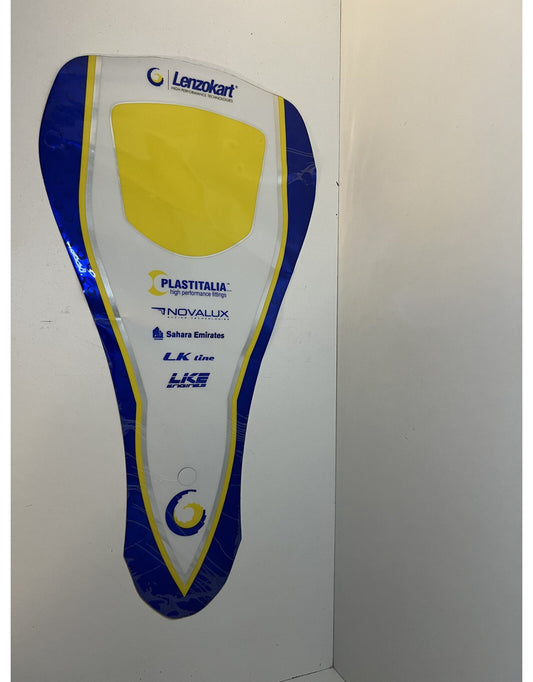 Autocollant Lenzo Kart pour bouclier avant KG 506
