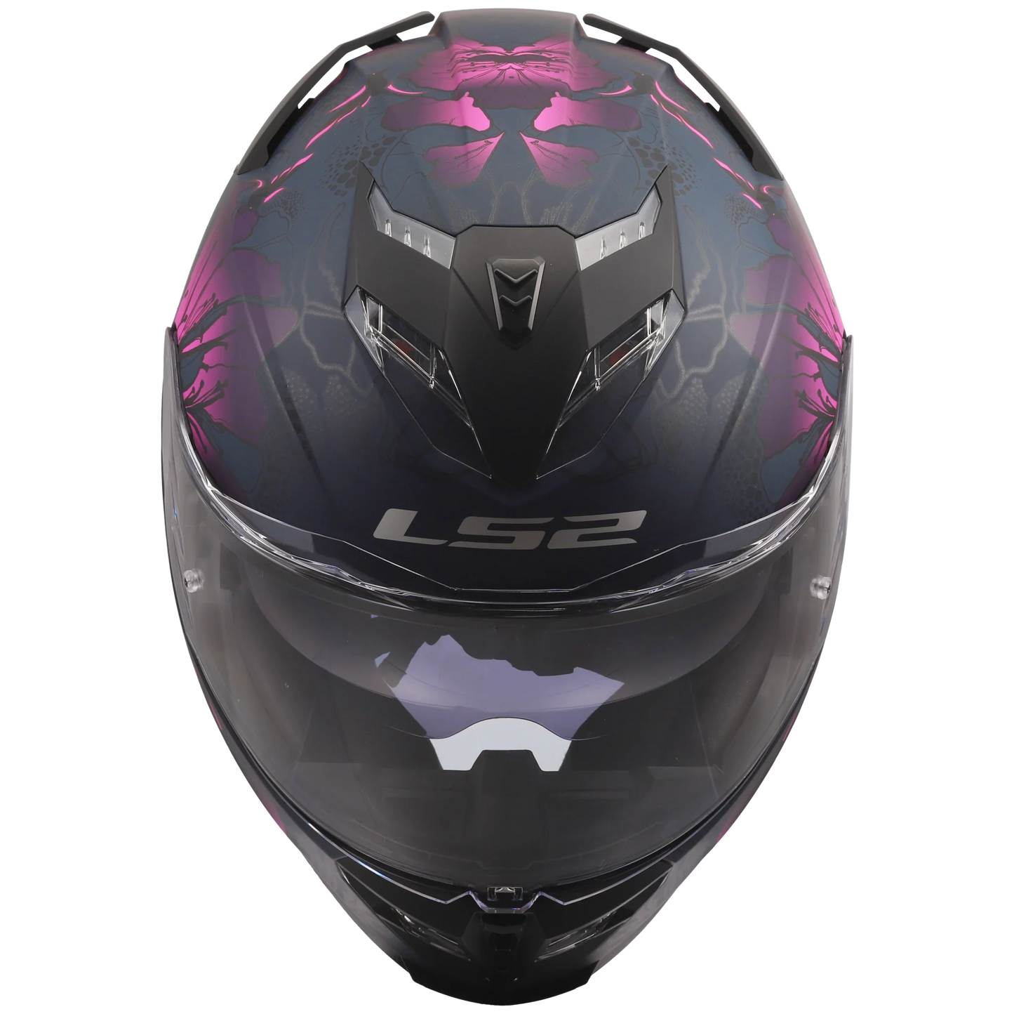 LS2 FF818 Storm III Burst matt zwart / roze - KartKings