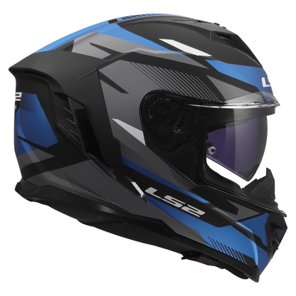 LS2 FF818 Storm III Komai zwart/blauw