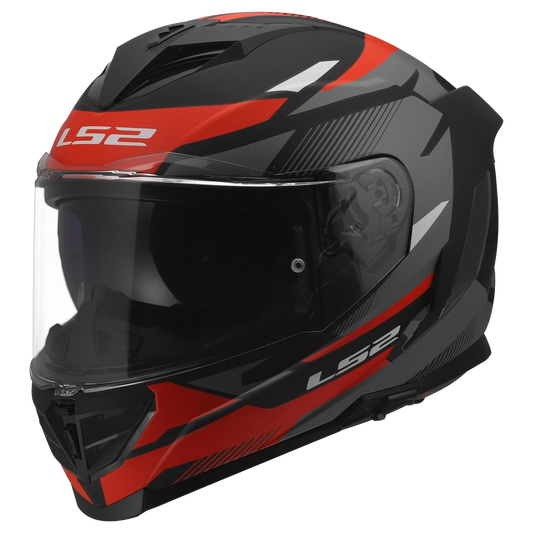 LS2 FF818 Storm III Komai zwart/rood - KartKings