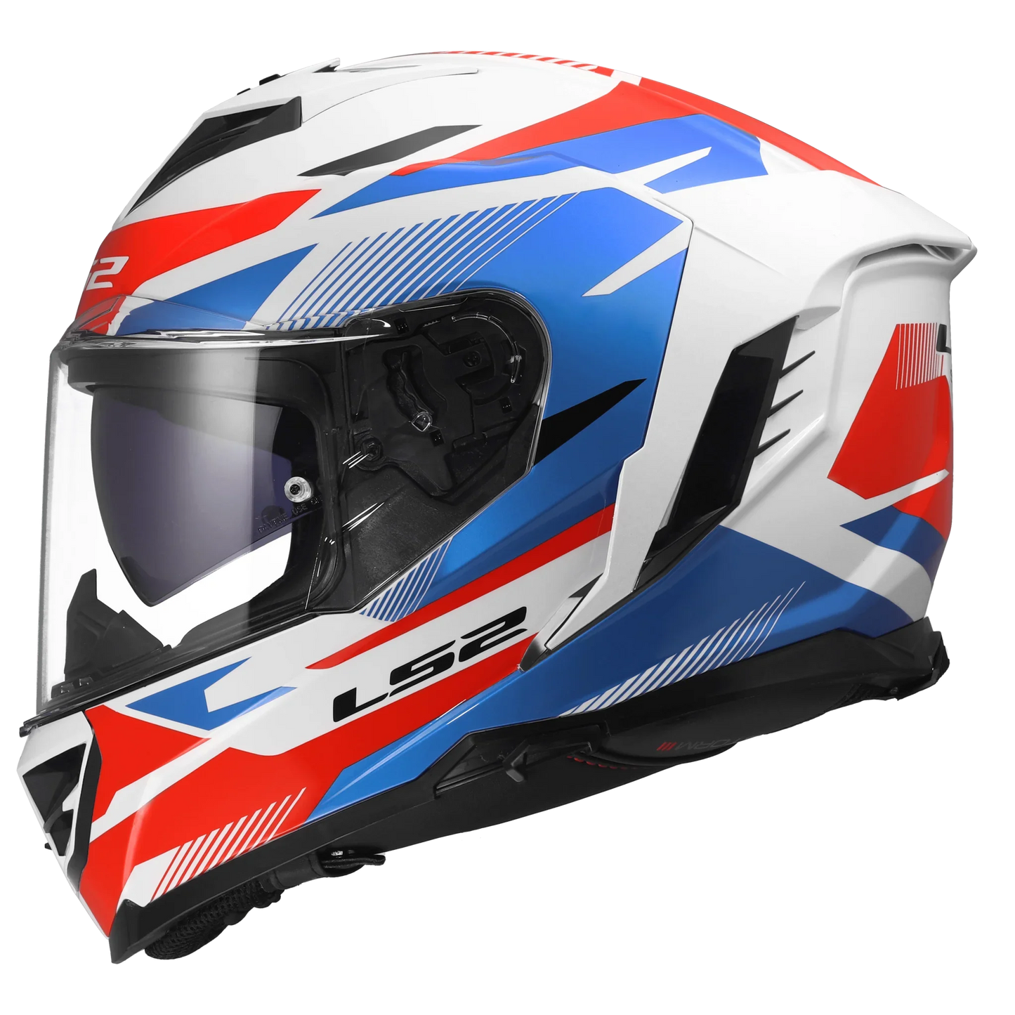 LS2 FF818 Storm III Komai wit/blauw/rood - KartKings
