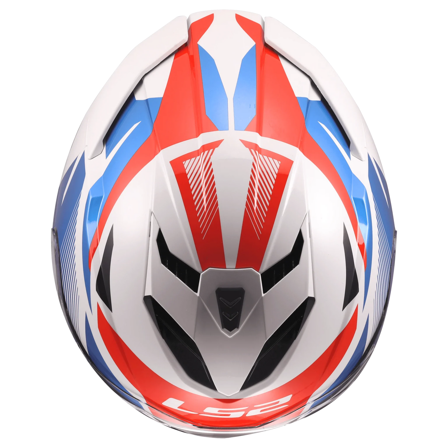 LS2 FF818 Storm III Komai wit/blauw/rood - KartKings