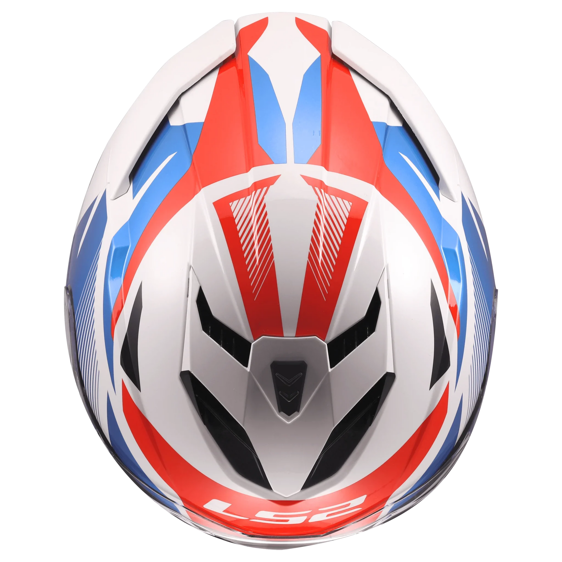 LS2 FF818 Storm III Komai wit/blauw/rood - KartKings