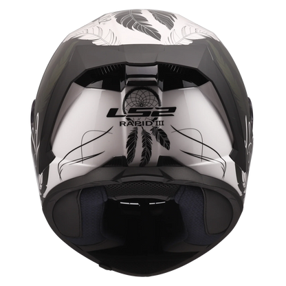 LS2 FF820 Rapid III Boho wit/zwart/roze - KartKings