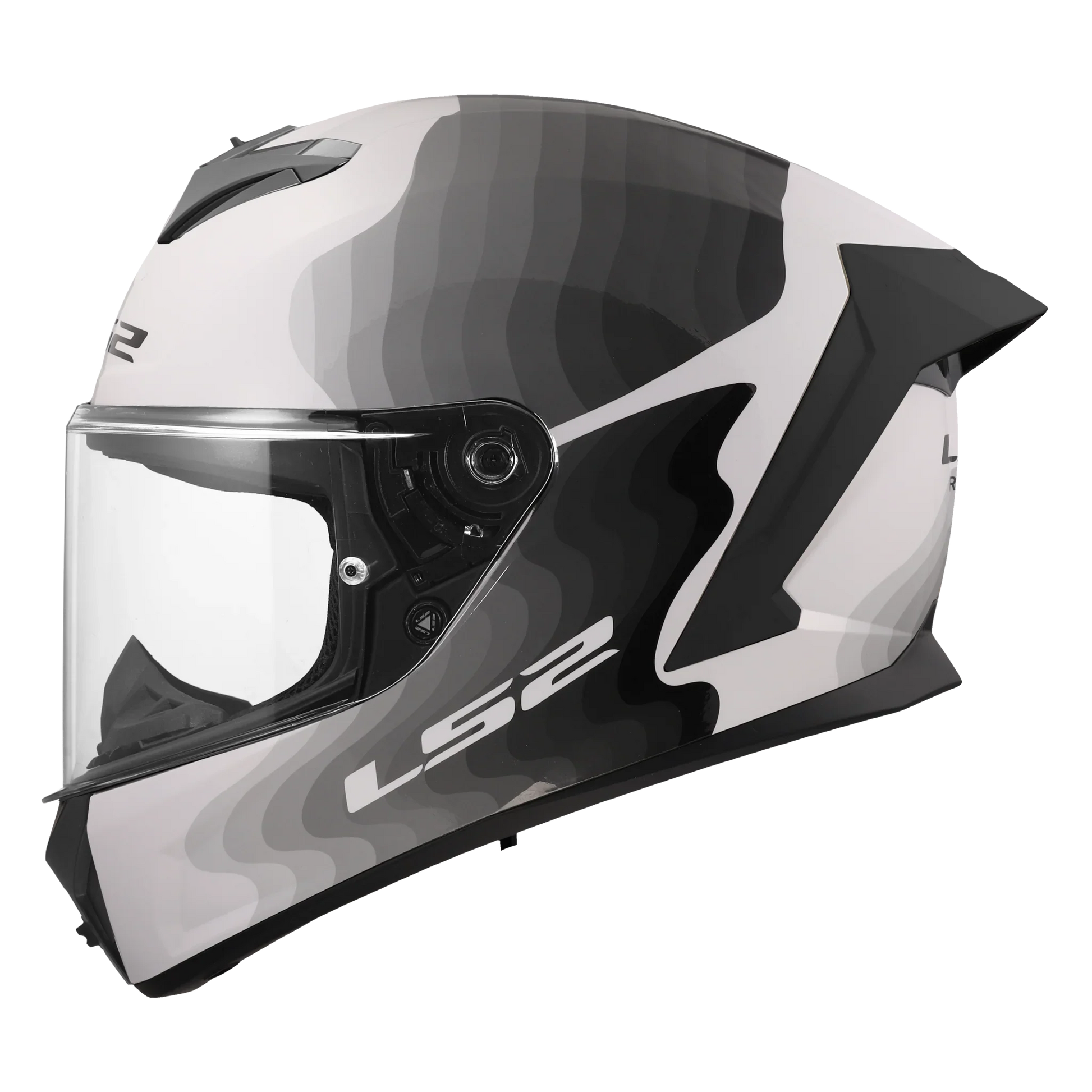 LS2 FF820 Rapid III Flow wit/zwart - KartKings