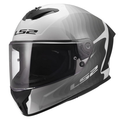 LS2 FF820 Rapid III Flow wit/zwart - KartKings