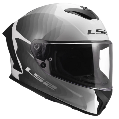 LS2 FF820 Rapid III Flow wit/zwart - KartKings